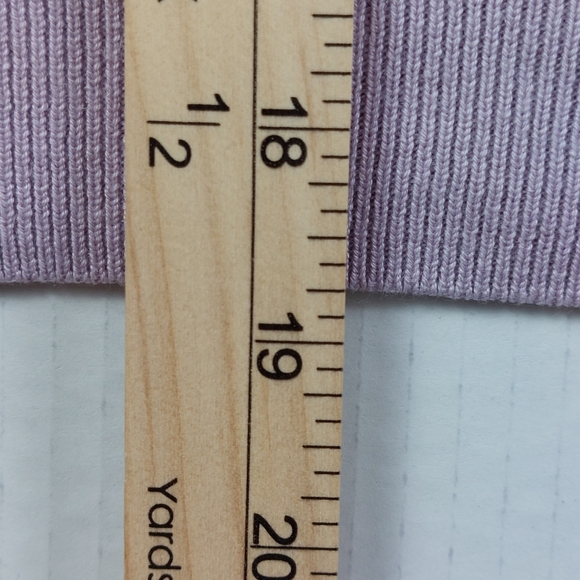 Brooks Brothers Sweater Womens XS Purple Cable Knit V Neck Silk Cashmere Blend - Picture 4 of 8